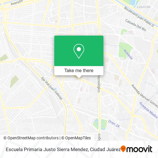 Escuela Primaria Justo Sierra Mendez map