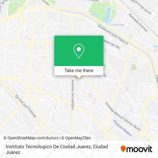 Instituto Tecnologico De Ciudad Juarez map
