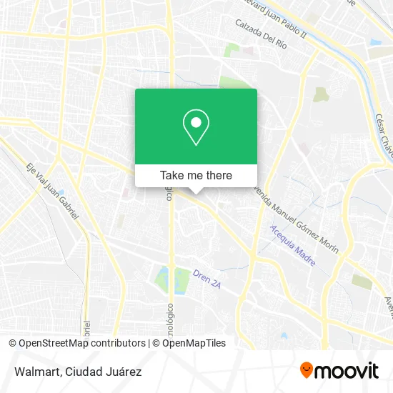 Mapa de Walmart