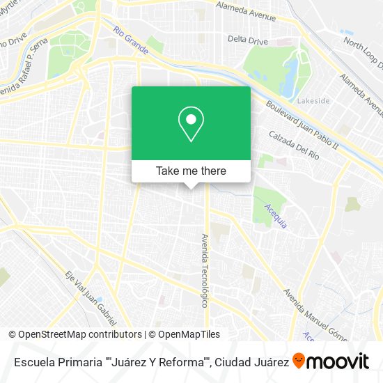 Escuela Primaria ""Juárez Y Reforma"" map