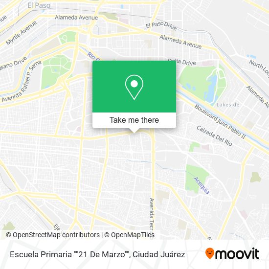 Escuela Primaria ""21 De Marzo"" map