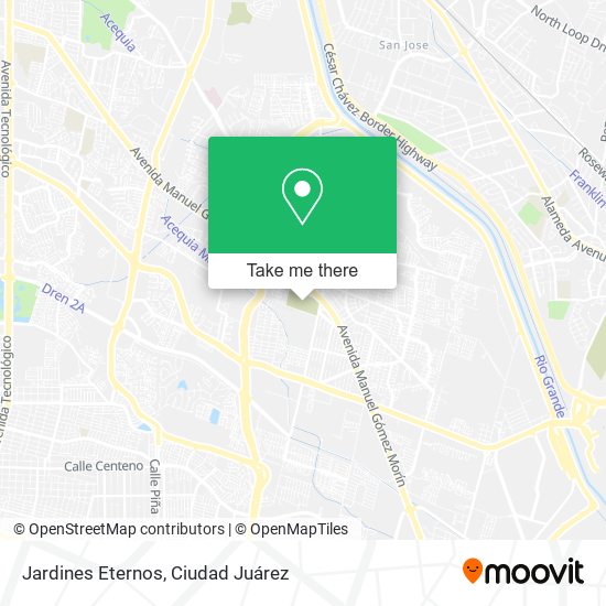 Jardines Eternos map