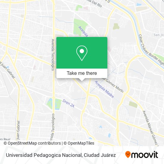 Universidad Pedagogica Nacional map