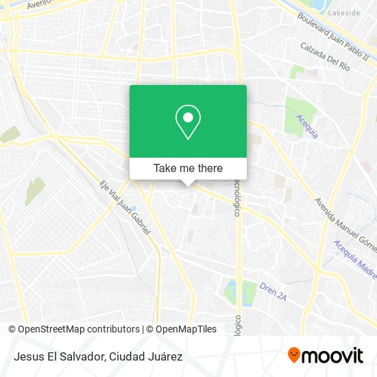 Jesus El Salvador map
