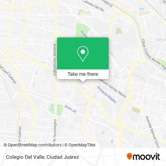 Mapa de Colegio Del Valle