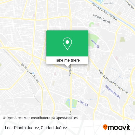 Lear Planta Juarez map