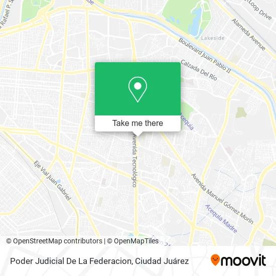 Poder Judicial De La Federacion map