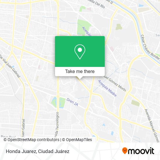 Mapa de Honda Juarez