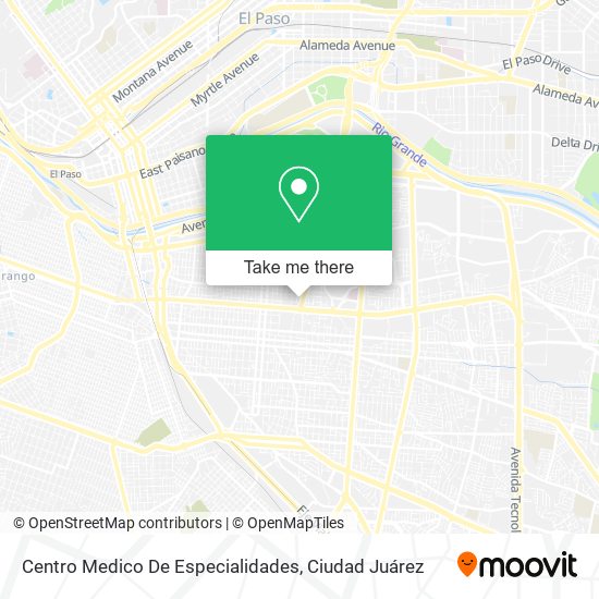 Mapa de Centro Medico De Especialidades