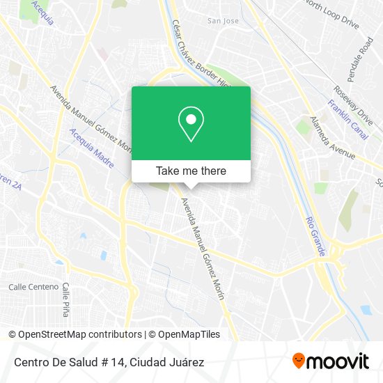Centro De Salud # 14 map