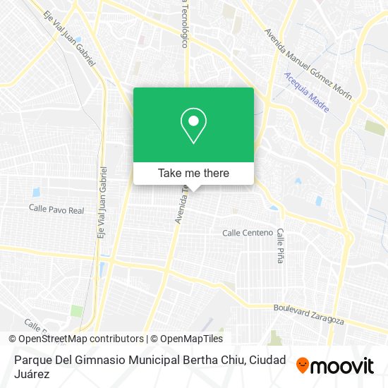 Mapa de Parque Del Gimnasio Municipal Bertha Chiu