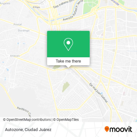 Mapa de Autozone