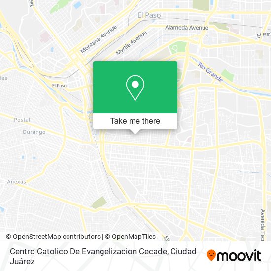Mapa de Centro Catolico De Evangelizacion Cecade
