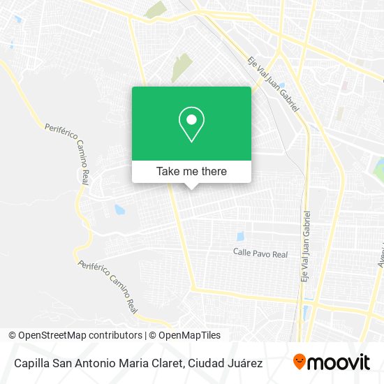 Capilla San Antonio Maria Claret map