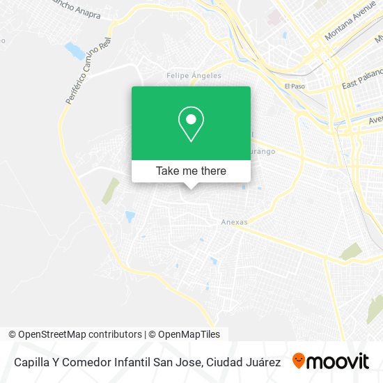 Mapa de Capilla Y Comedor Infantil San Jose