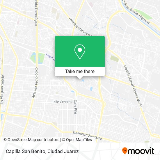 Capilla San Benito map
