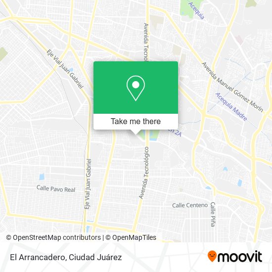 Mapa de El Arrancadero