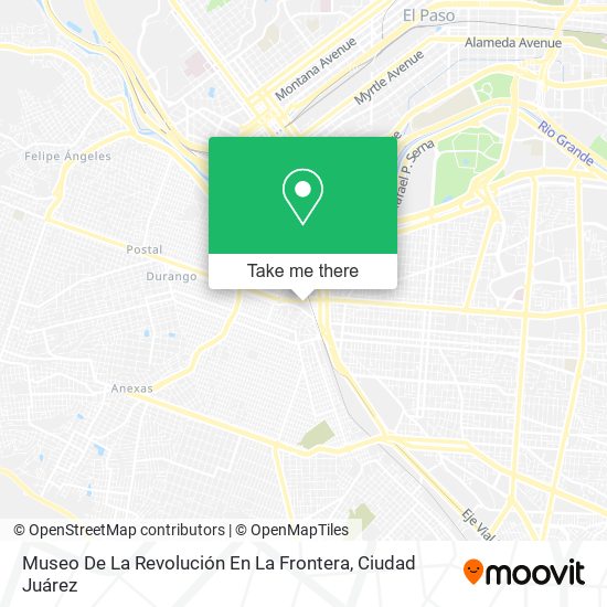 Museo De La Revolución En La Frontera map