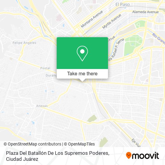 Mapa de Plaza Del Batallón De Los Supremos Poderes