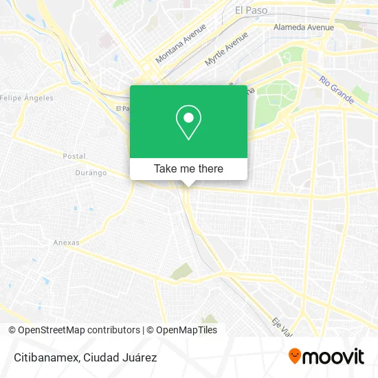 Mapa de Citibanamex