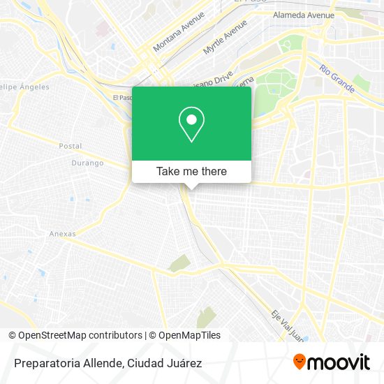 Preparatoria Allende map