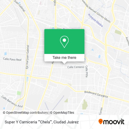 Super Y Carniceria ""Chela"" map