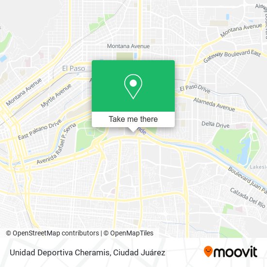 Mapa de Unidad Deportiva Cheramis