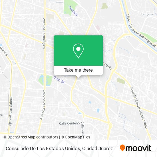 Consulado De Los Estados Unidos map