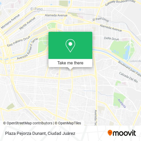 Mapa de Plaza Pejorza Dunant