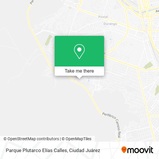 Mapa de Parque Plutarco Elías Calles