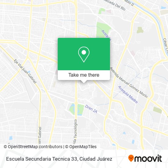 Escuela Secundaria Tecnica 33 map