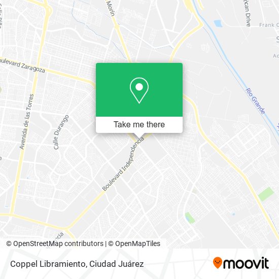 Coppel Libramiento map