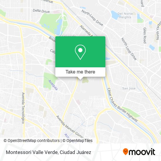 Mapa de Montessori Valle Verde