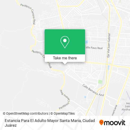 Mapa de Estancia Para El Adulto Mayor Santa Maria