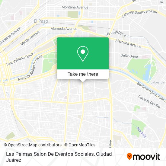 Las Palmas Salon De Eventos Sociales map
