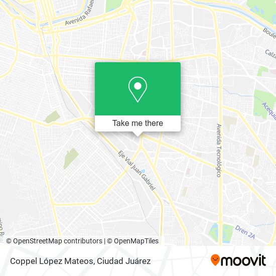 Coppel López Mateos map