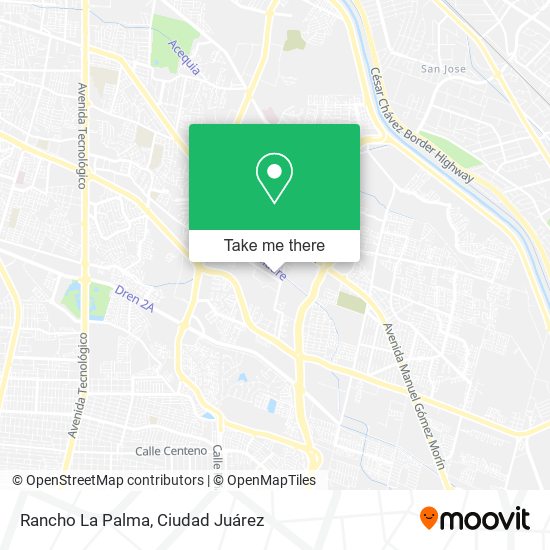 Rancho La Palma map