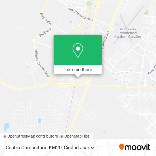 Centro Comunitario KM20 map