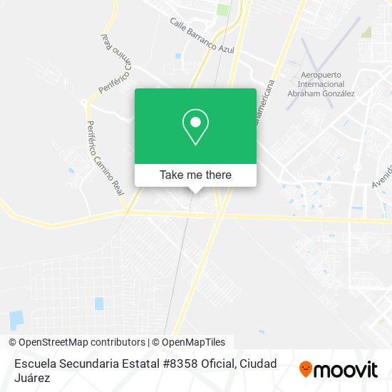 Mapa de Escuela Secundaria Estatal #8358 Oficial