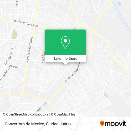 Convertors de Mexico map