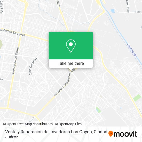 Venta y Reparacion de Lavadoras Los Goyos map
