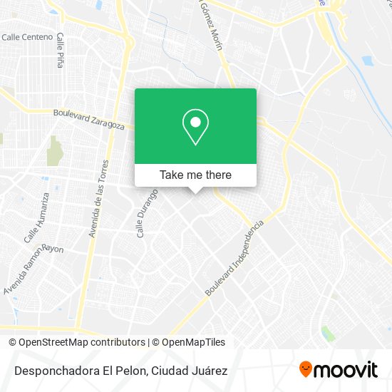 Mapa de Desponchadora El Pelon
