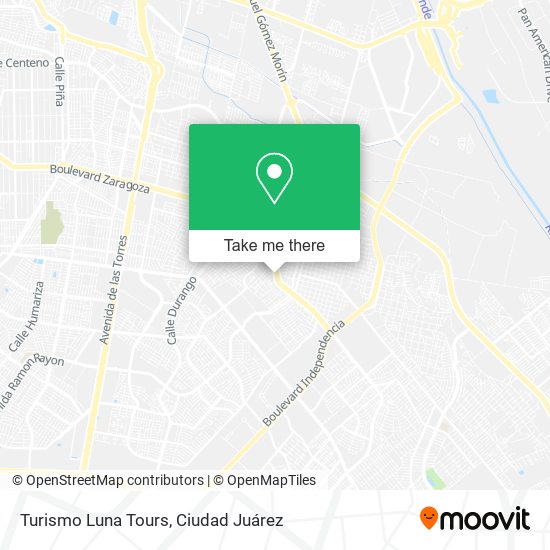 Turismo Luna Tours map