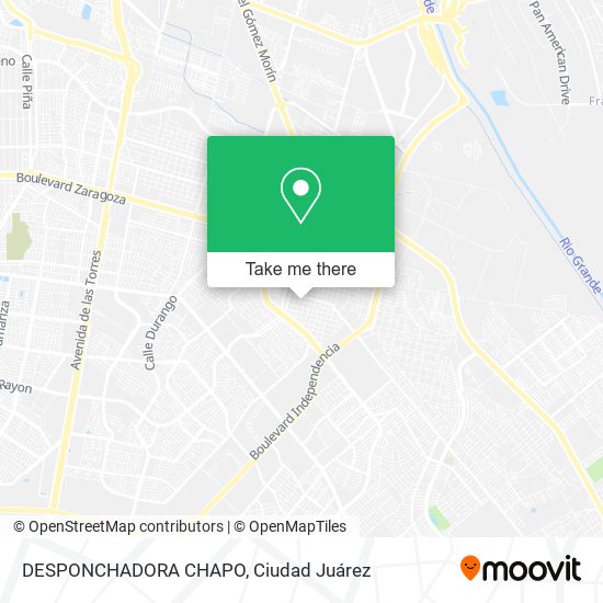 DESPONCHADORA CHAPO map