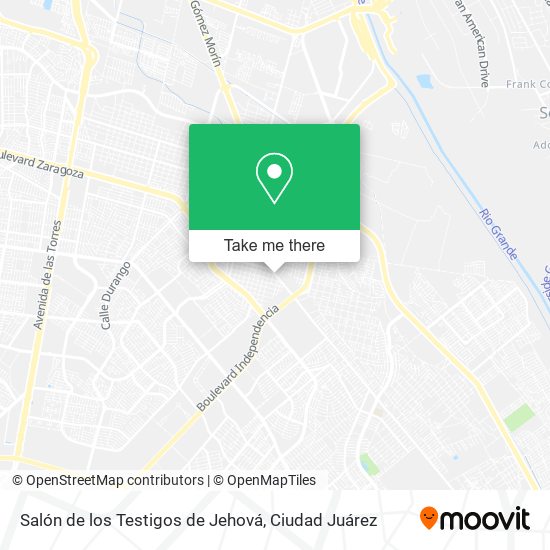 Salón de los Testigos de Jehová map