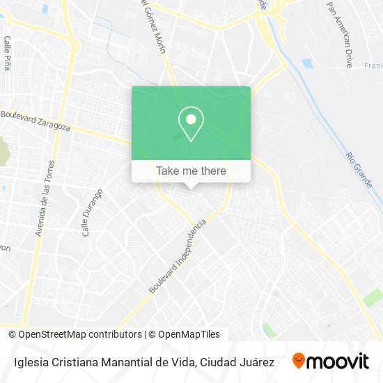 Mapa de Iglesia Cristiana Manantial de Vida