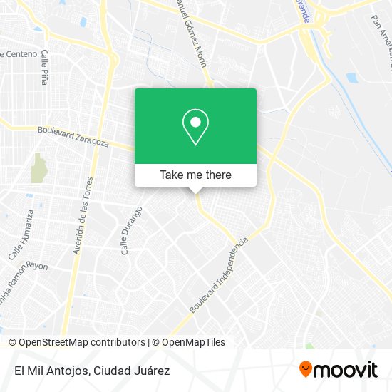 Mapa de El Mil Antojos