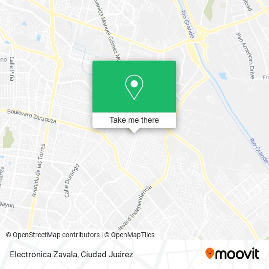 Electronica Zavala map