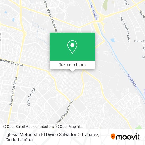 Iglesia Metodista El Divino Salvador Cd. Juárez map