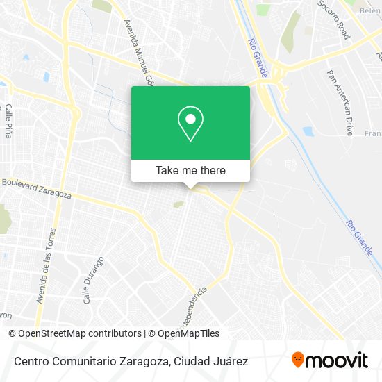 Centro Comunitario Zaragoza map